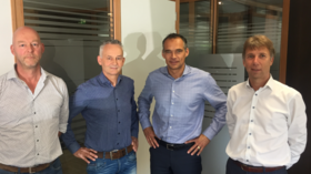 Directeuren Marc ter Horst, Dieks Prenger, Robert Timmer en Leo van Diemen