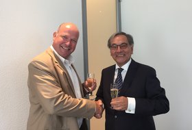 Directeuren Rob Kouvelt van Kin Pompentechniek en Pete Odekerken van Corode