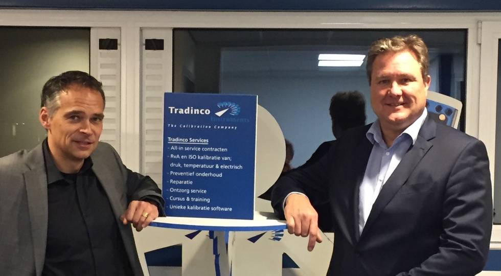 Robert Timmer (CEO Indutrade Benelux) en Richard Derksen (CEO Tradinco Instruments) en 